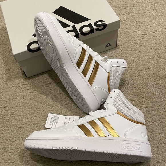 Adidas HOOPS 3.0 MID LIFESTYLE BASKETBALL CLASSIC SHOES women size 7 BNWB - Picture 5 of 8